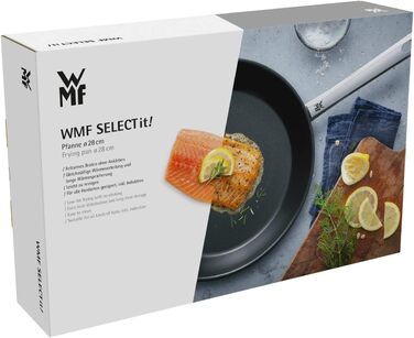 Сковорода WMF 28 см з нержавіючої сталі Cromargan, антипригарна, для духовки