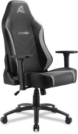Ігрове крісло Sharkoon Skiller SGS20, штучна шкіра, чорне/сіре, стандартний розмір