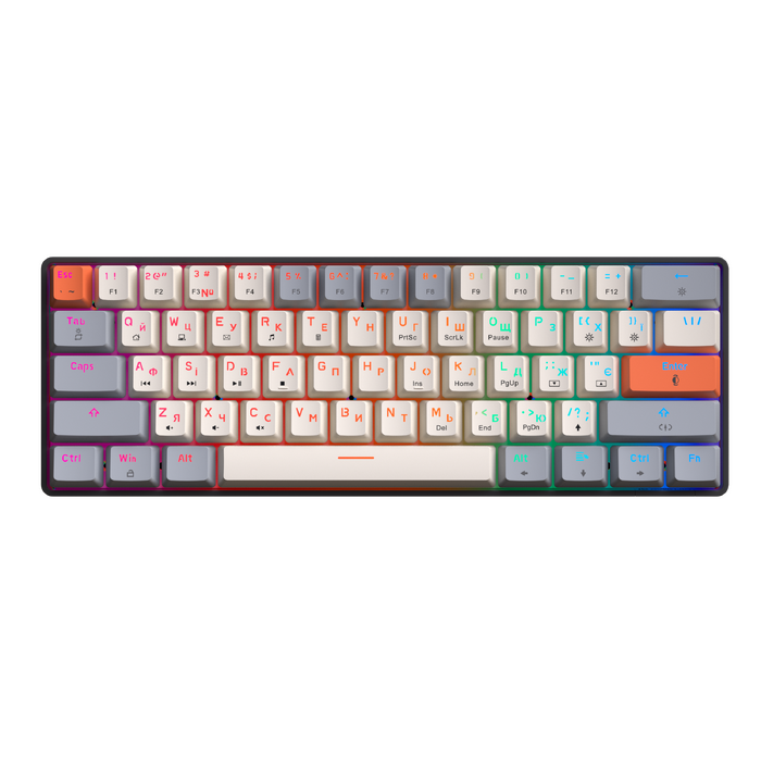 Дротова механічна клавіатура GamePro MK130 V2 Infinity QLAB Sakura Black (MK130-V2-B-QS)