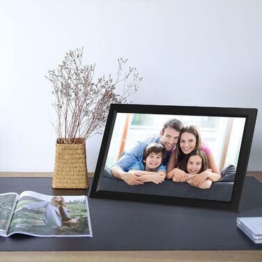 Frameo WiFi Цифровий фоторамка, 32GB, сенсорний екран, Smart Cloud, автоповорот, подарунок (15.6 дюйми)
