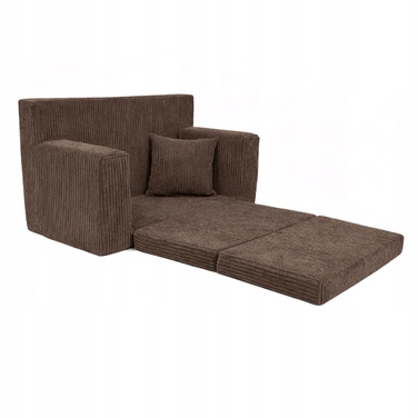 Диван Fortisline Rosalia 83 x 112 см, вельвет, коричневий