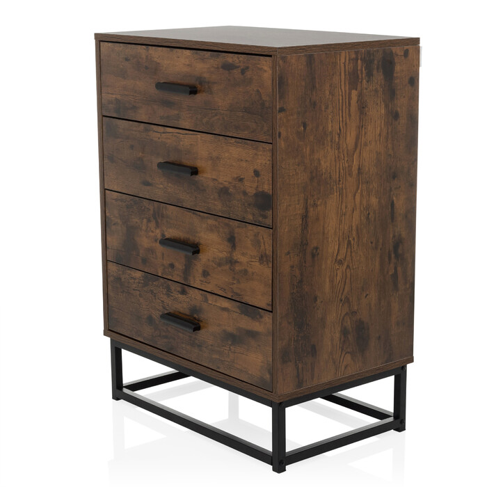 Сервант / комод VINSTRA 60x38,5x83,3 см 4 шухляди коричневий hjh LIVING