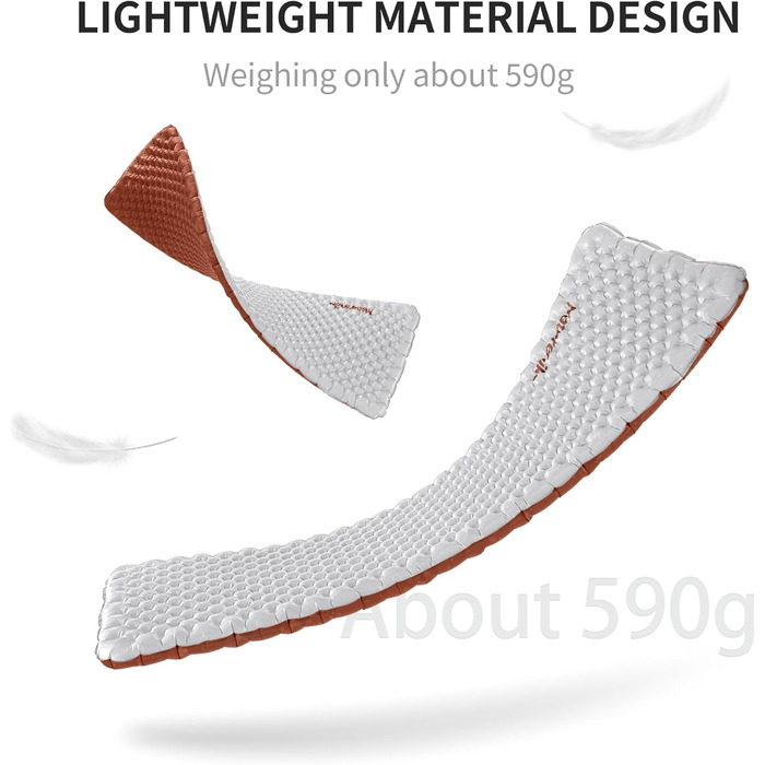 Самонадувний кемпінговий килимок Naturehike Thermal 5.8 R-Value, ультралегкий całрічний туристичний мат для сну, вологостійкий, з сумкою для повітря