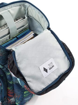Рюкзак Nitro Daypacker 32 л у ретро стилі з відділенням для ноутбука, шкільний, міський або туристичний, Tropical