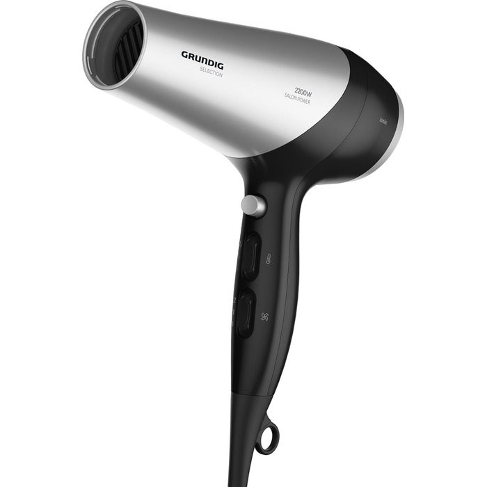 Фен для волосся Grundig HD 6080 B з іонізацією, 2200 Вт, модель 2023 року