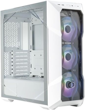 Корпус Cooler Master MasterBox TD500 Mesh V2 білий, E-ATX, мід-тауер, 3x120 мм ARGB вентилятори, знімна кришка, бічна панель із загартованого скла, USB Type-C 10 Гбіт/с