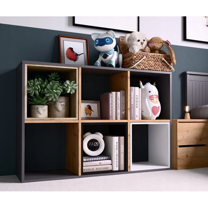 Стелаж TopEshop 110 см x 75 см x 30 см, антрацит