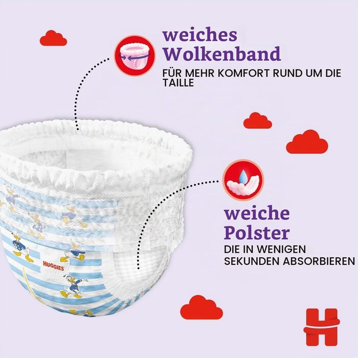 Підгузки-трусики Huggies Pants Disney, розмір 6, 96 шт. (2х48), місячний запас
