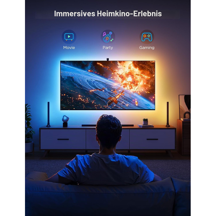 Система підсвічування для телевізора Govee TV Backlight Kit 2, для екранів 55-65 дюймів, розумна LED-підсвітка