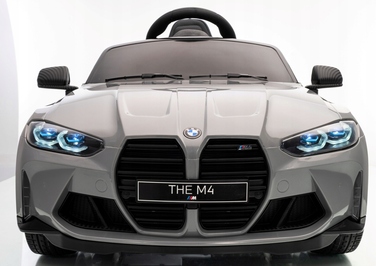 Дитячий електромобіль BMW M4 (сірий) з EVA-гумою, пультом керування та літій-іонним акумулятором