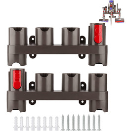 Кріплення-органайзер для аксесуарів Dyson Gen5, V15, V12, V11, V10, V8, V7 – тримач для насадок (10 гнізд, 2 шт)