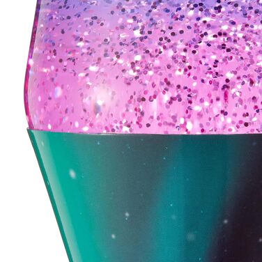 Лавова лампа Lava Original Polar Glimmer, 36.8 см — сріблястий блиск, багатоколірна підсвітка, декоративний нічник для дому