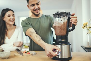 Компактний універсальний подрібнювач для грубого і дрібного шинкування, кухонний комбайн з широким набором аксесуарів, матова нержавіюча сталь / чорний, KM 3865 (багатофункціональне замішування, змішування, натирання, решітка і багато іншого