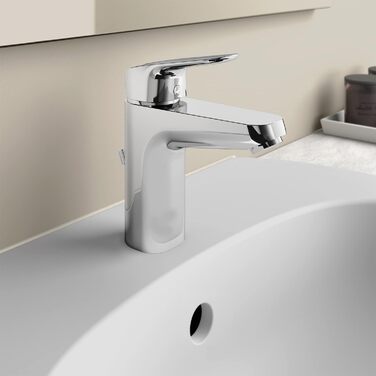 Змішувач настінний однолеверний Ideal Standard Ceraflex, витяжка 160 мм, регульовані S-з'єднання, водозберігаюча картридж CLICK, хром, висота виливу 95 мм