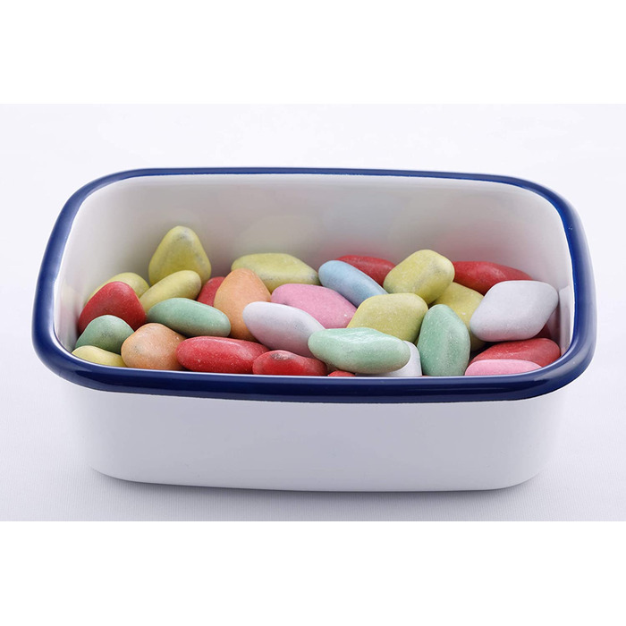 Емальований контейнер HoneyWare Classic Line 0,42 л з кришкою, жаростійкий до 400°C, підходить для плити, духовки, гриля, зберігання та приготування їжі