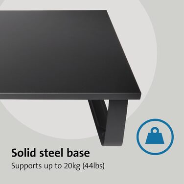 Підставка для монітора Kensington Extra Wide (K55726EU) для столу, до 32 дюймів, чорна