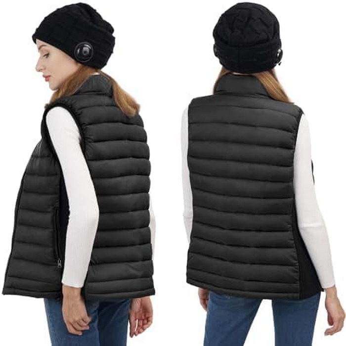 Зігріваючий жилет для жінок seenlast з акумулятором, електрожилет з 3 рівнями температури та 4 зонами обігріву для кемпінгу та мотоциклістів, розмір XL, колекція 2025