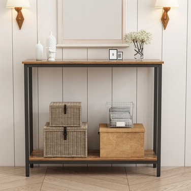 Стелаж MuvuHome 100 x 80 x 30 см, дуб рустикальний
