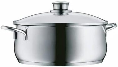 Набір каструль WMF Diadem Plus для індукції, 5 предметів, з кришками, нержавіюча сталь, поліровані, без покриття