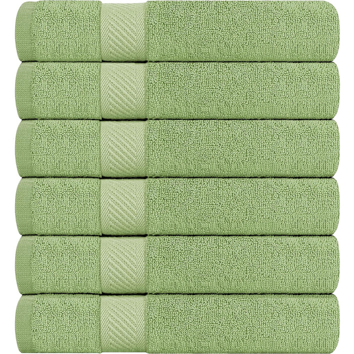 Рушники для ванної Utopia Towels 61x121 см, 6 шт, зелений
