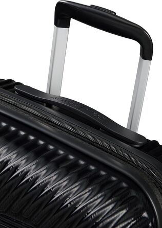 Дорожня валіза American Tourister Mickey Clouds, розмір S, розширювана, 55 см, 38/45 л, чорна з принтом Міккі Мауса, ручна поклажа, на колесах