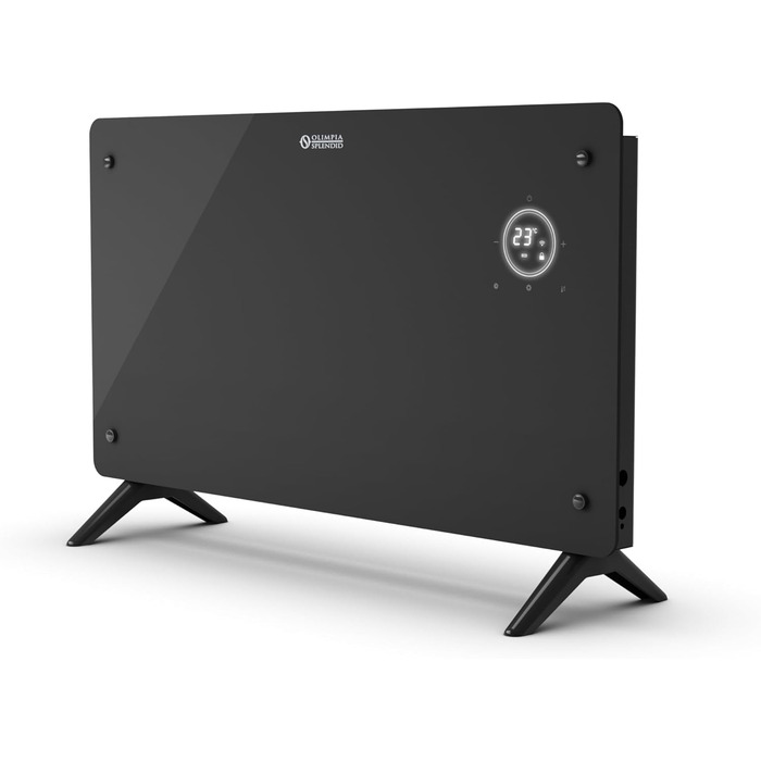 Електричний конвектор Olimpia Splendid Caleo Glass WiFi 2000 Вт, скляний, для стіни або підлоги, обігрівач приміщень до 60 м³