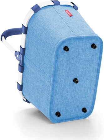 Кошик для покупок reisenthel carrybag twist azure, водостійкий, зручна внутрішня кишеня, великий об’єм, елегантний дизайн