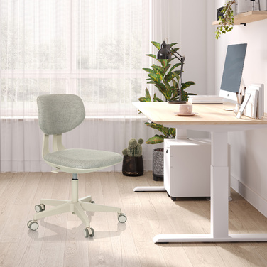 Дитячий письмовий стілець / дитячий стілець KID CLASSIC тканина сірий hjh OFFICE