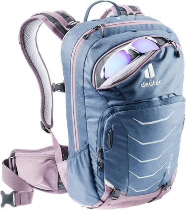 Жіночий велосипедний рюкзак Deuter Attack 14 SL з протектором, 14 л, синій Marine-grape