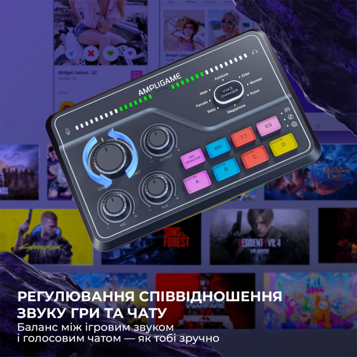 Аудіомікшер SC8 Fifine