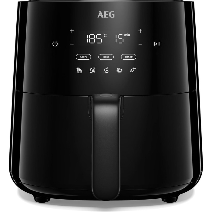 Аерофритюрниця AEG AAF7B Heissluftfritteuse 7000 Serie 6000, 3.3 л, чорна