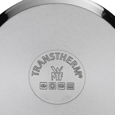 Каструля WMF Provence Plus 16 см зі скляною кришкою, 2 л, сталь Cromargan, для індукційних плит та духової шафи