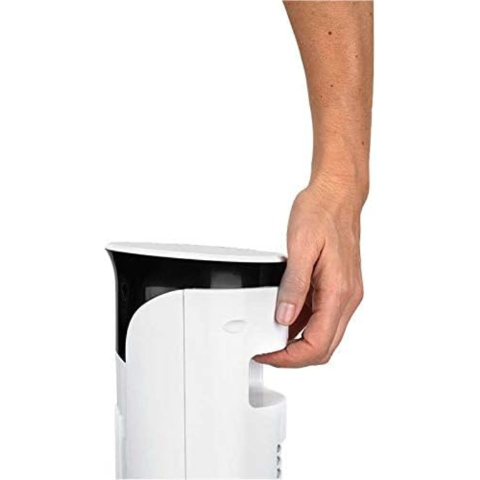 Вентилятор-колона BLACK+DECKER BXEFT47E, 45 Вт, 3 швидкості, таймер 12 год, потужний, пластик, 81 см, білий