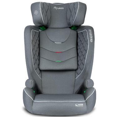 Автокрісло Nukido 15-36 кг для дітей 4-12 років, ISOFIX, регулювання підголівника та кута нахилу, сірого кольору
