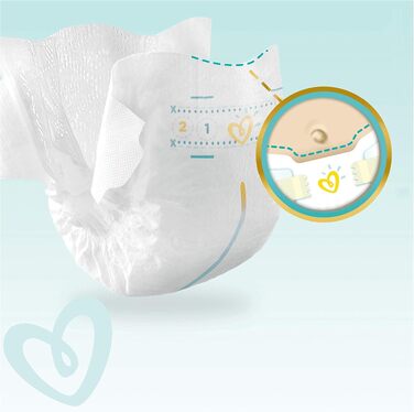 Підгузки Pampers розмір 1 (2-5 кг), 100 шт (2 упаковки по 50 шт), місячний запас