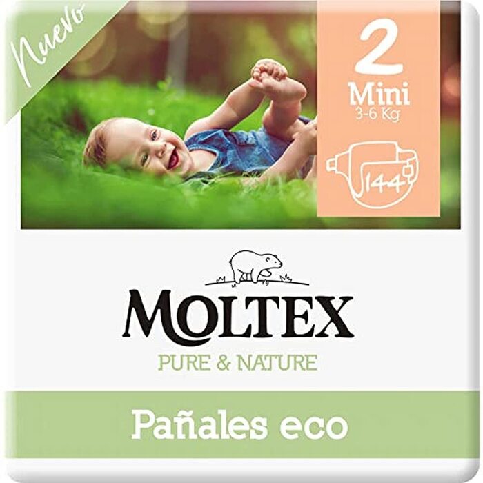 Екологічні підгузки Moltex Pure & Nature, розмір 1 (2-5 кг), 88 шт