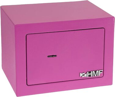 Сейф HMF 49216-15 малий меблевий з ключем, рожевий, 23x17x17 см