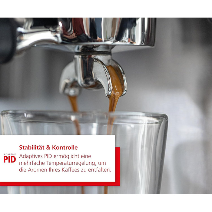 Кавомашина Solis Barista Perfetta Plus V2, напівавтоматична, з капучинатором, програмована, знімний резервуар для води, функції гарячої води та пари, срібляста