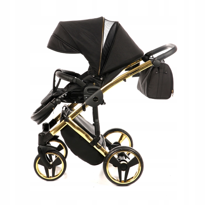 Дитячий візок 2в1 Junama Diamond S Line V2 Black/gold