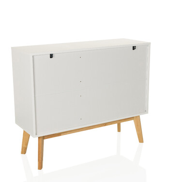 Сервант / комод TAROLO I 97x34x80 см 3 шухляди 2 двері білий hjh LIVING