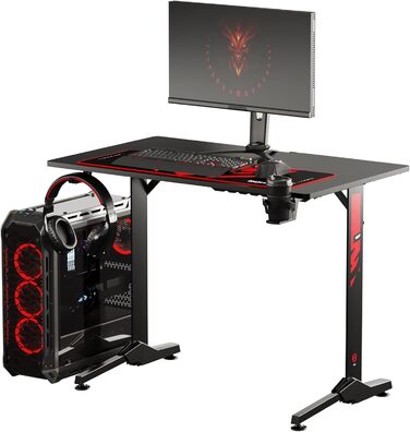 Ігровий стіл Diablo X-Mate 160x75x75 см: ергономічний стіл з карбоновою стільницею, тримачем для навушників та підставкою для напоїв