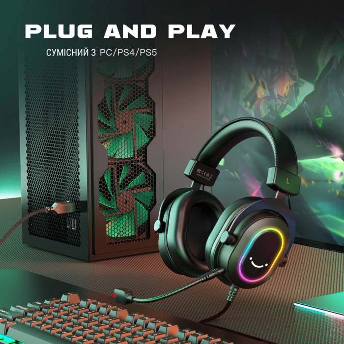 Гарнітура Fifine RGB H6P