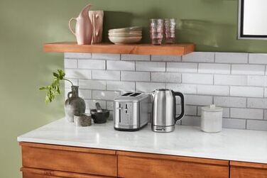 Тостер KitchenAid для 2 скибок, ретро дизайн, нержавіюча сталь - 7 функцій