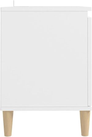 vidaXL ТВ-тумба з масивними ніжками, комод, білий, 103,5x35x50 см