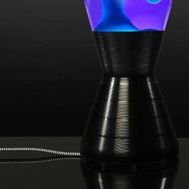 Лава-лампа Mathmos Astro Vinyl: дизайнерський світильник ручної роботи, чорний/фіолетовий/бірюзовий
