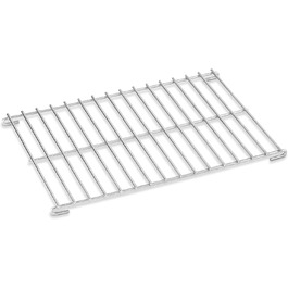 Решітка для гриля Weber, велика, 37x23 см, з нержавіючої сталі, для непрямого грилювання, сумісна з Weber Q, Go-Anywhere, посудомийна машина, срібляста