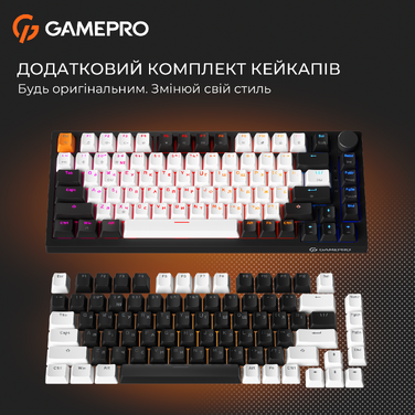 Дротова механічна клавіатура GamePro MK160 V2 Warden QLAB Sakura Black (MK160-V2-B-QS)