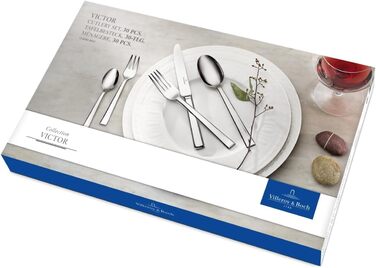 Набір столових приборів Villeroy & Boch Victor, 30 предметів, нержавіюча сталь, для 6 персон, можна мити в посудомийній машині