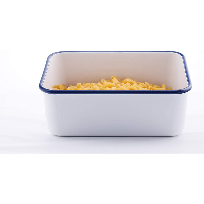 Емальований контейнер HoneyWare CLASSIC LINE з кришкою, 1,9 л, термостійкий до 400°C, підходить для плити, духовки, гриля та зберігання їжі