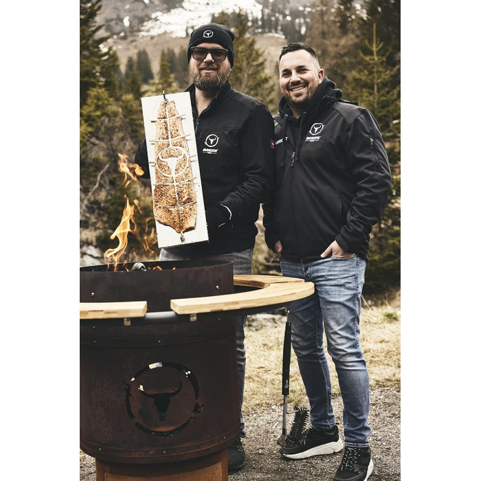 Дошка для приготування лосося MOESTA-BBQ XXL з нержавіючої сталі, FlameBoard, поворотна, для лосося до 60 см